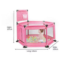Baby Indoor Playpen (Pink)