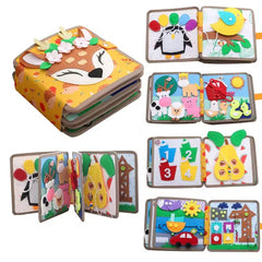Interactive Felt Book for Toddlers (Deer)