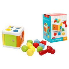 2-in-1 Shape Sorter & Ball Hammer Toy