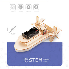 STEM Wooden Construction Kit - Paddle Steamer