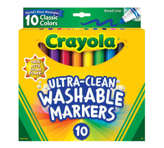 Crayola Ultra-Clean Washable Markers (10 Pcs)