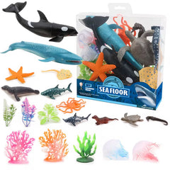 Sea Floor Ocean Animals Play Set - 25 Pcs