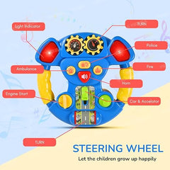 Musical Steering Wheel Toy for Kids