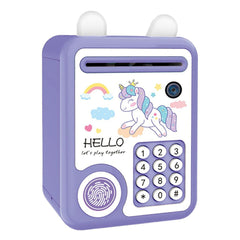 Mini ATM Bank with Fingerprint Lock & Music