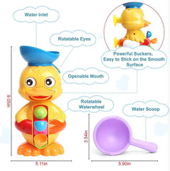 Interactive Duck Bath Toy with Water Wheel