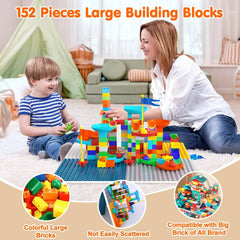 5 in 1 Building Blocks Table with Chairs for Kids