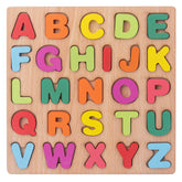 Wooden Puzzle Learning Boards – Shapes, Numbers & Alphabet (20×20cm)