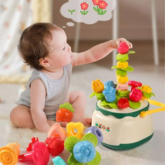 Huanger Flower Nails Toy – Planting & Stacking Play Set