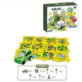 Puzzle Car Tracks & Electric Drive Play Set