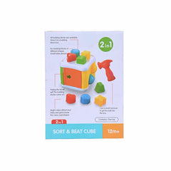 2-in-1 Shape Sorter & Ball Hammer Toy