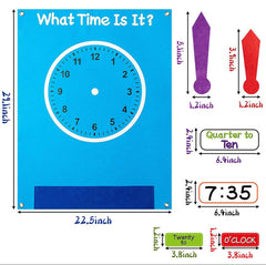 Analog Clock Felt Board