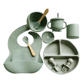 Premium Silicone Baby Feeding Set – 10 Pcs