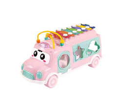Huanger 3-in-1 Music Xylophone Bus