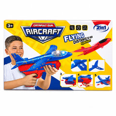 Aircraft catapult gun flying airplane toy ages 3 plus