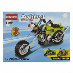 Architect Highway Cruiser 3109 building blocks set on white background