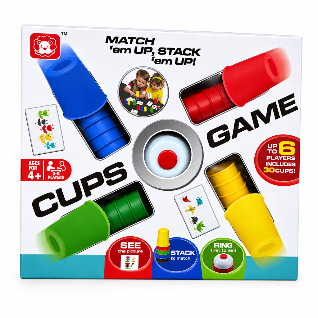 Cups Game matching and stacking game for kids