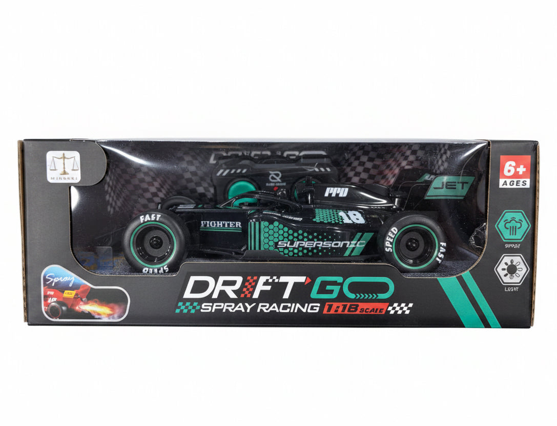 Drift Go 1:18 remote control spray racing car with light