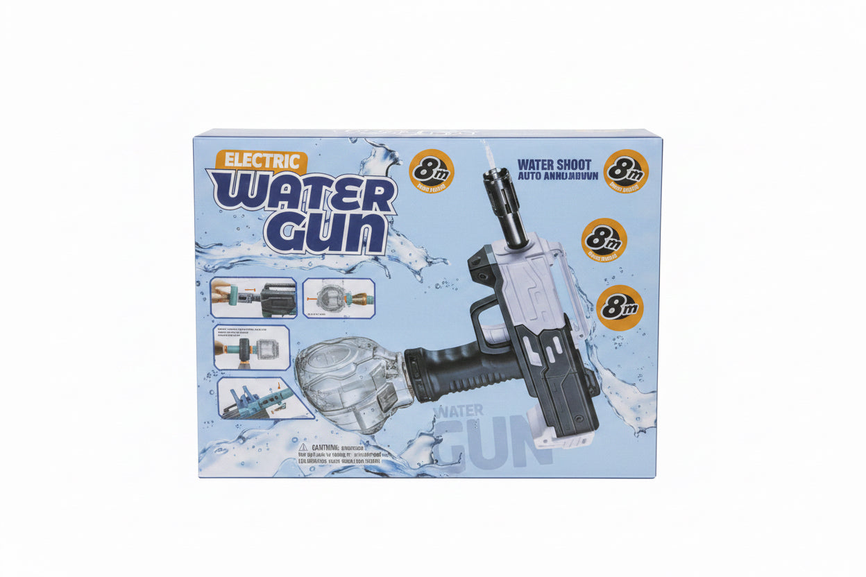 Electric water gun toy with 8 meter range