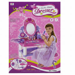 Girls Table Dresser beauty vanity play set model 73008 on white background