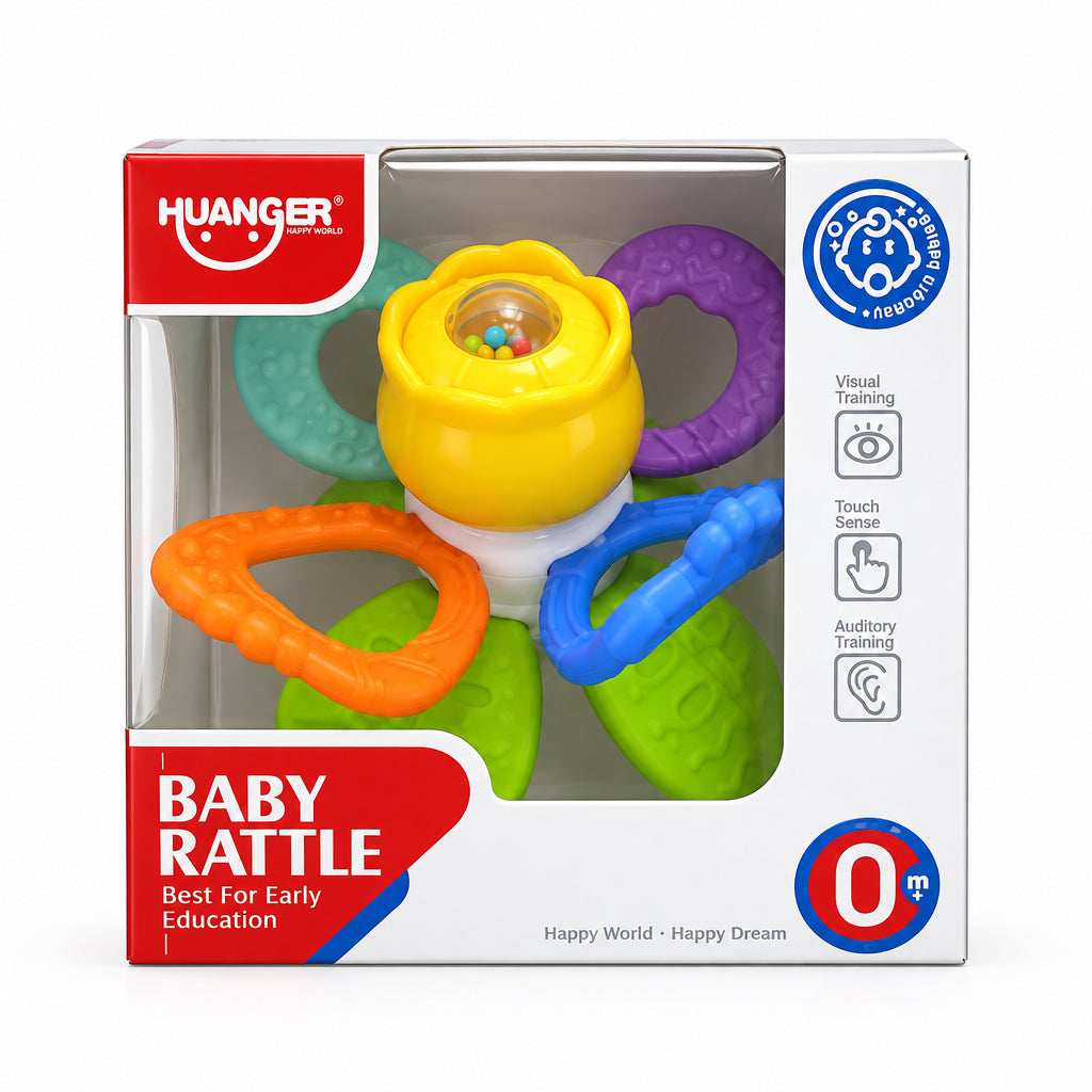 Huanger Baby Rattle Set for newborn sensory play