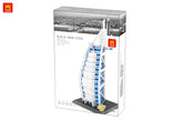 Wange 5220 Burj Al Arab Hotel Dubai Architecture Building Block Set - 1366 Pieces