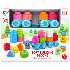 Soft Building Blocks 29 piece educational set 12 months plus