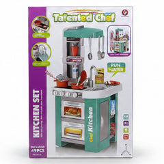 Talented Chef 49 piece kitchen play set on white background