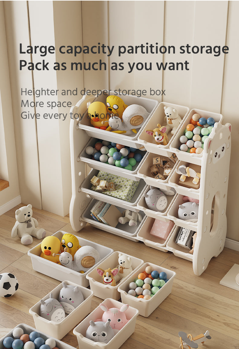 Kids Toys Storage Rack with Organizer Bins