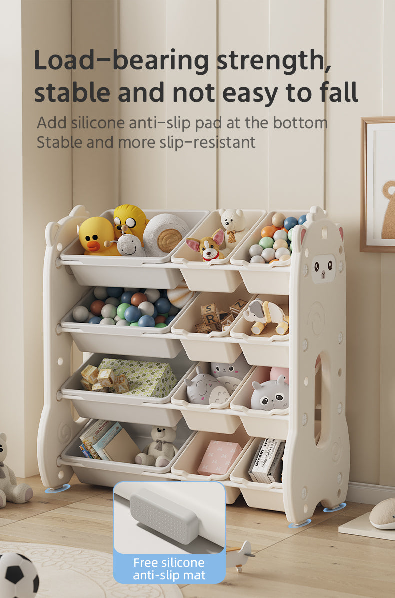 Kids Toys Storage Rack with Organizer Bins