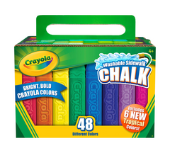 Crayola Washable Sidewalk Chalk 48 Pcs