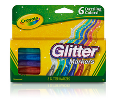 Glitter Markers (6 Pcs)