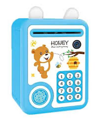 Mini ATM Bank with Fingerprint Lock & Music