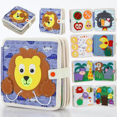 Interactive Felt Book for Toddlers (Lion)