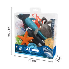 Sea Floor Ocean Animals Play Set - 25 Pcs