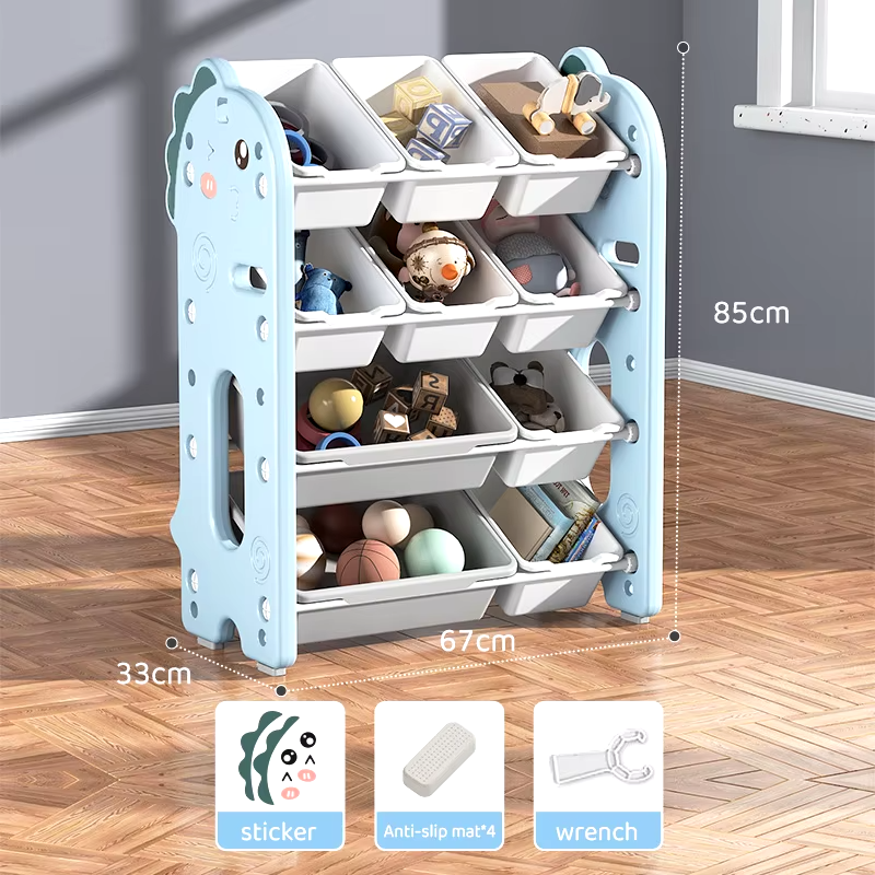 Kids Toys Storage Rack with Organizer Bins