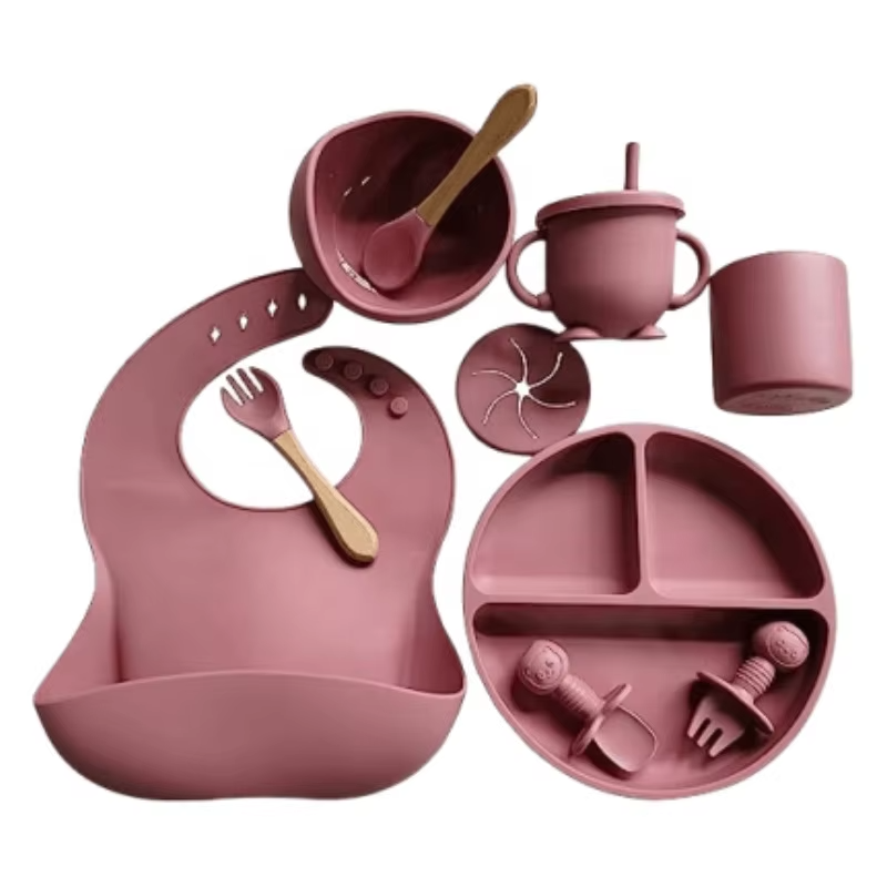 Premium Silicone Baby Feeding Set – 10 -Piece Essentials