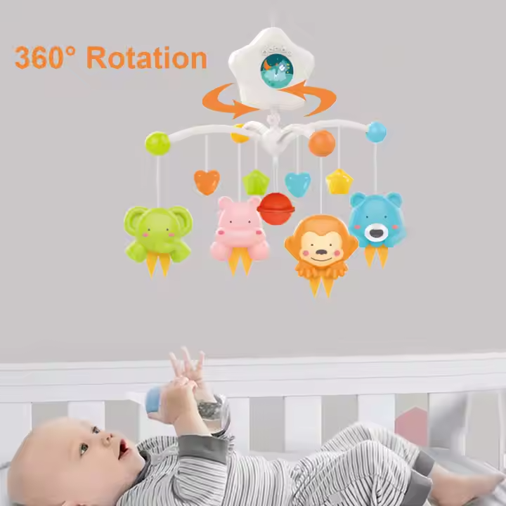 Huanger Baby Crib Mobile with Projector and Music