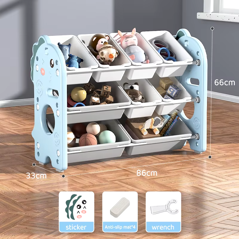 Kids Toys Storage Rack with Organizer Bins