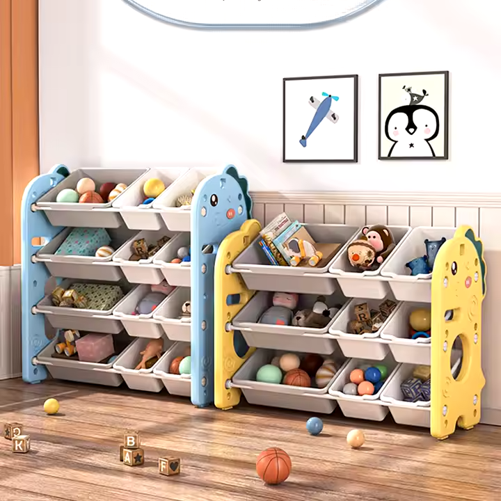 Kids Toys Storage Rack with Organizer Bins