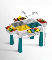 Multifunctional Building Table for Kids