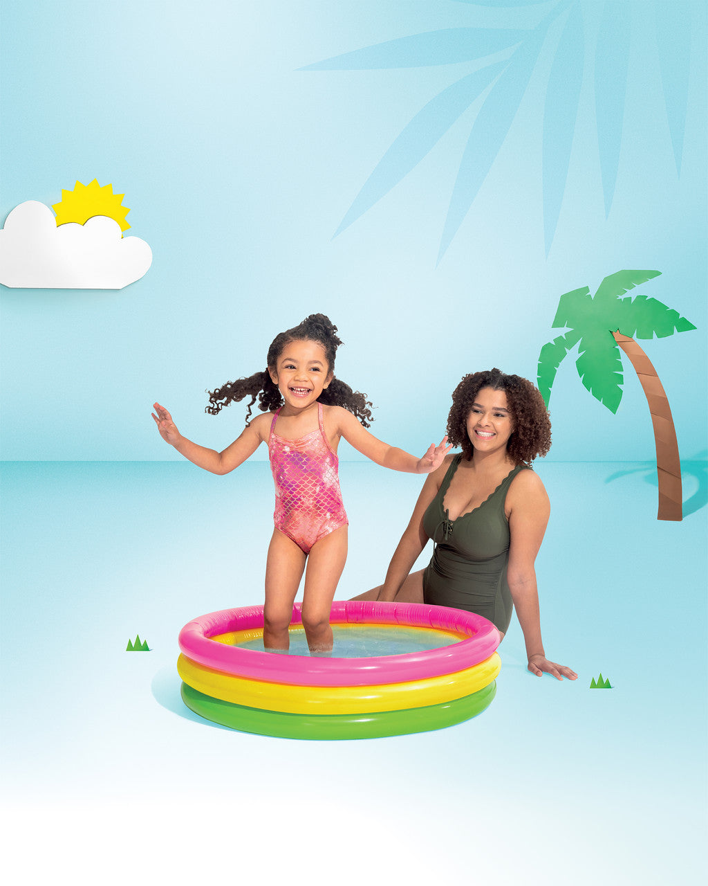 Sunset Glow Inflatable Kiddie Pool - 34" x 10"