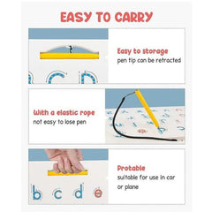 Magnetic Letter & Tracing Board with Pen