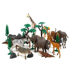 30 pcs Wild Animal Playset