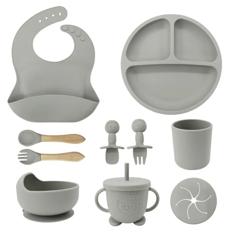 Premium Silicone Baby Feeding Set – 10 -Piece Essentials