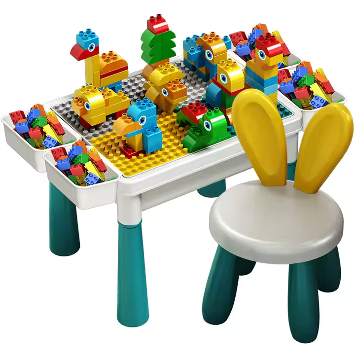 Multifunctional Building Table for Kids