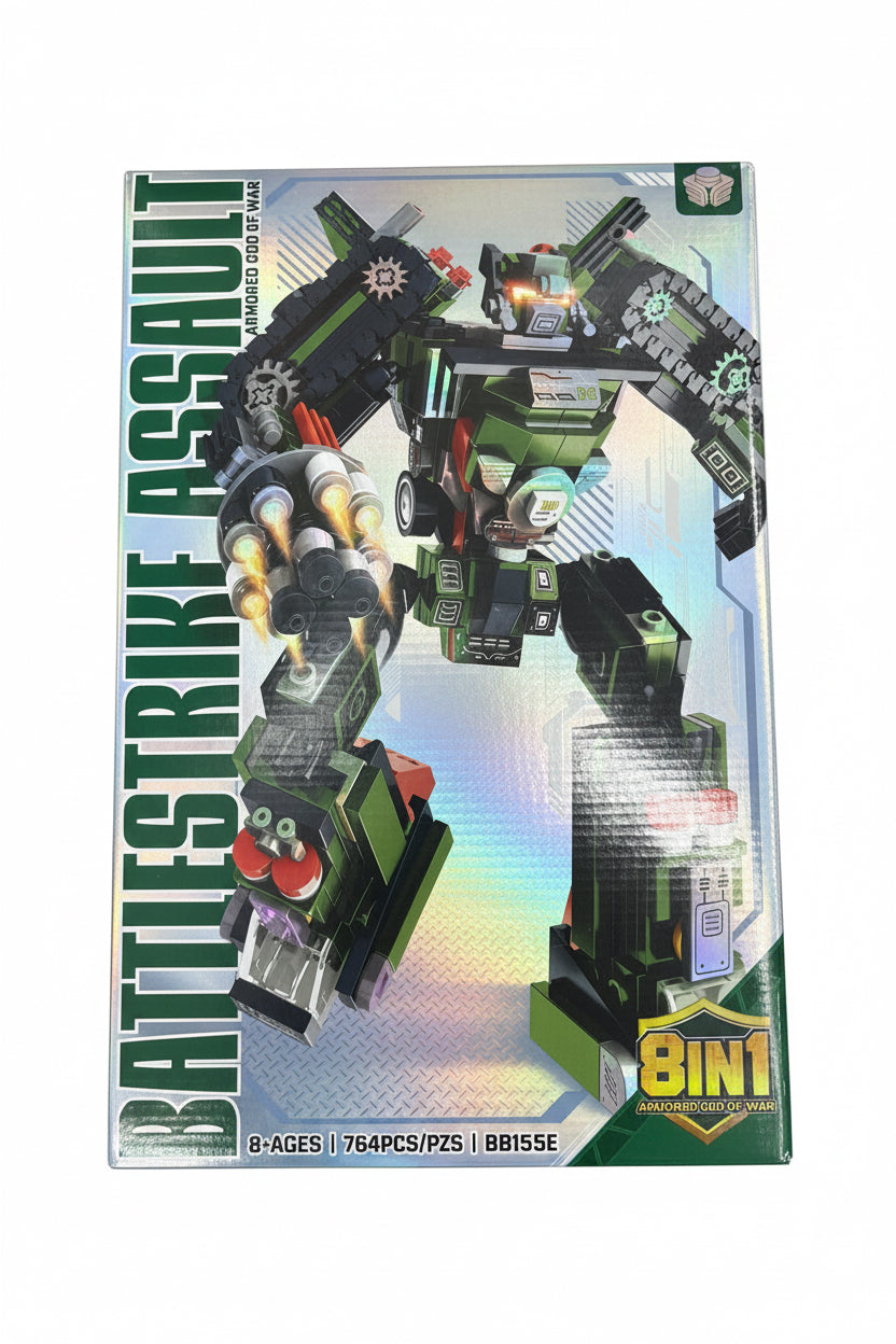 Battle Strike Assault armored robot building set BB155E with 764 pieces