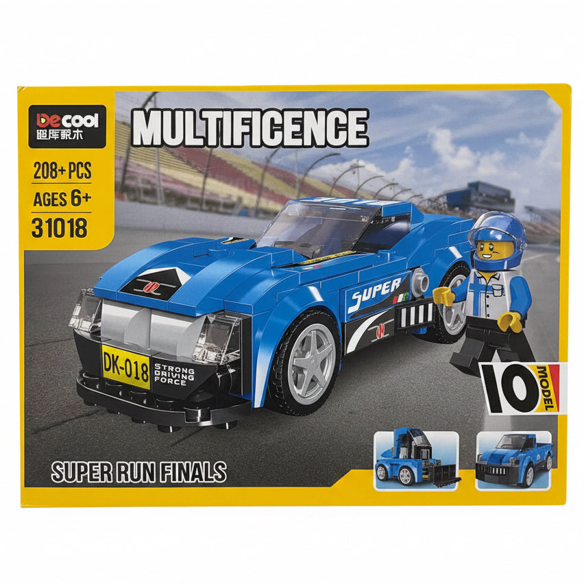 BeCool Multificence blue super run finals building blocks model 31018