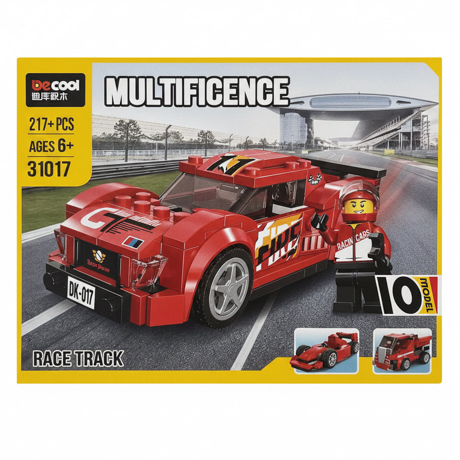 BeCool Multificence red race track building blocks model 31017