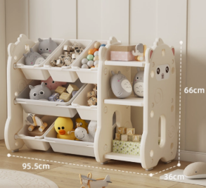 Kids Toys Storage Rack with Organizer Bins