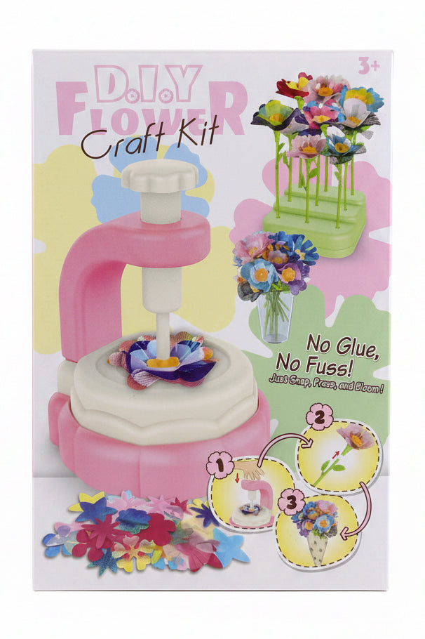 DIY flower craft kit no glue no fuss flower making activity set